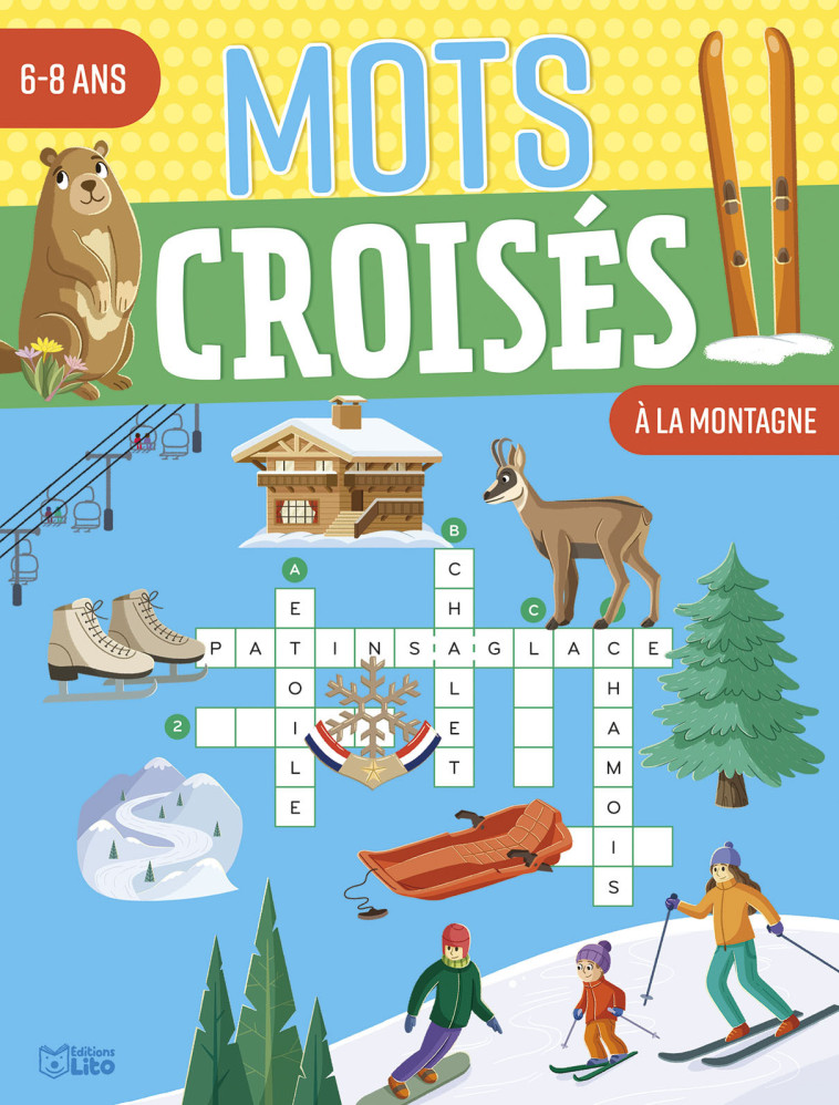 MOTS CROISES 6-8 A LA MONTAGNE - XXX - LITO