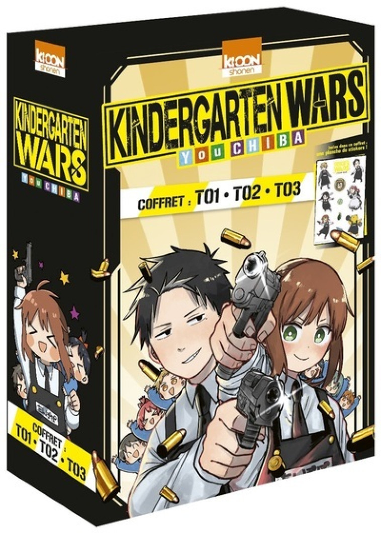 Coffret Kindergarten Wars vol. 1 à 3 - You Chiba, Damien Guinois - KI-OON