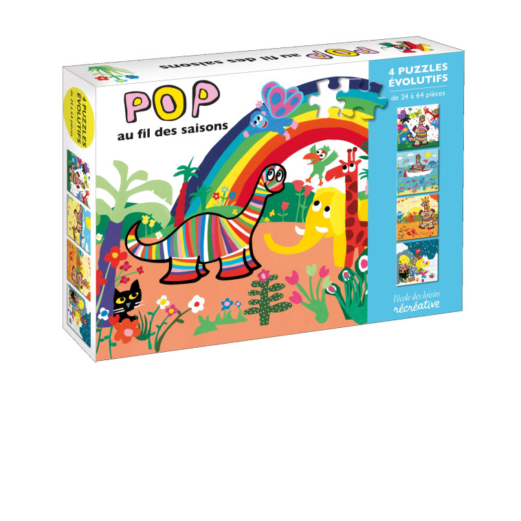 Pop au fil des saisons ! 4 puzzles évolutifs - Pierrick Bisinski, Alex Sanders - EDL