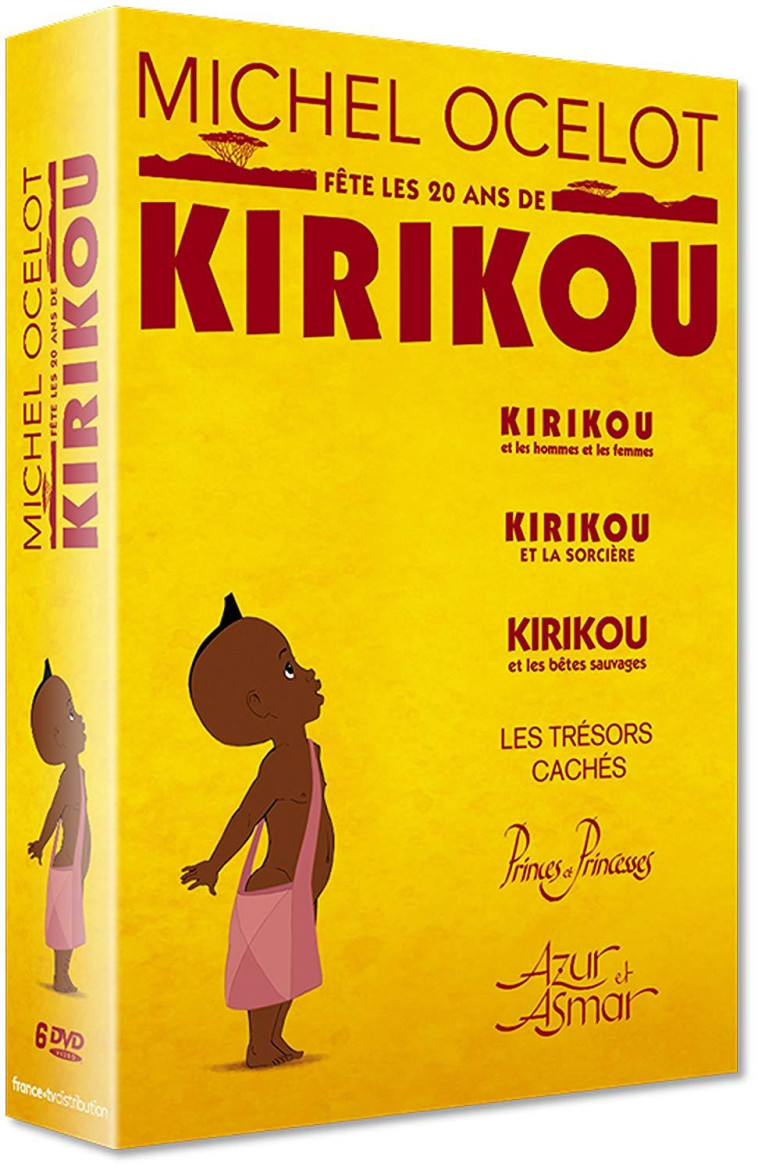 COFFRET LES 20 ANS DE KIRIKOU - 6 DVD - OCELOT MICHEL - SEVEN 7