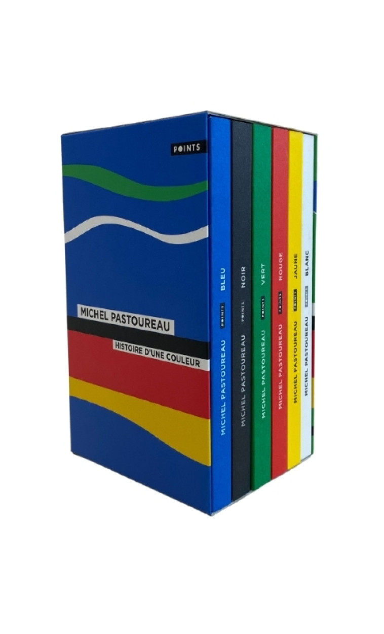 Coffret 6 couleurs Michel Pastoureau : Bleu, Noir, Vert, Rouge, Blanc et Jaune - Michel Pastoureau - POINTS