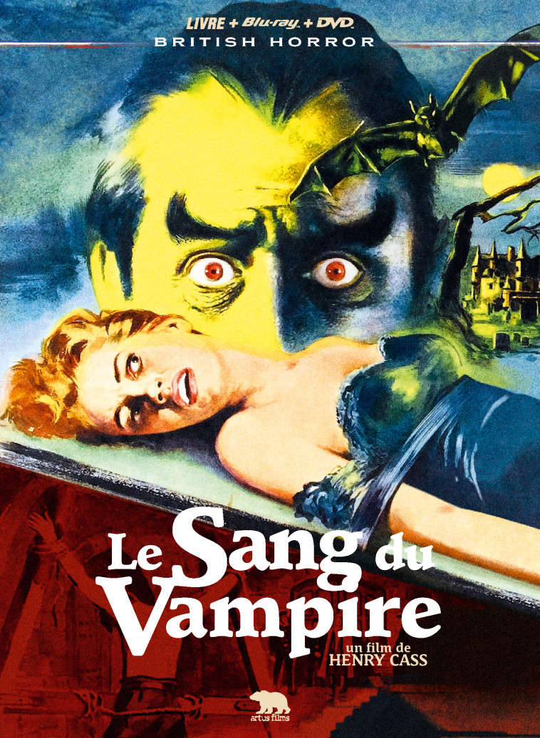 SANG DU VAMPIRE (LE) - COMBO DVD + BLU-RAY + LIVRE - MEDIABOOK -  Cass Henry - ARTUS FILMS