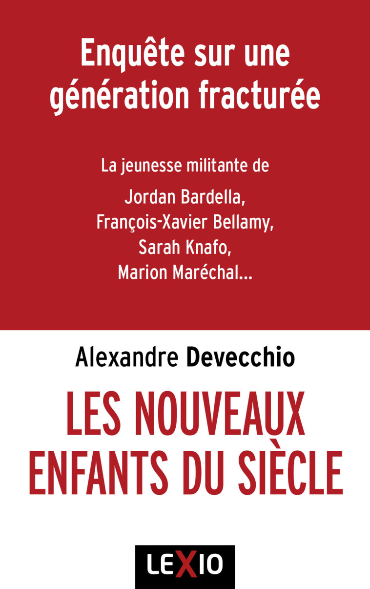 Les nouveaux enfants du siècle -  DEVECCHIO ALEXANDRE - CERF