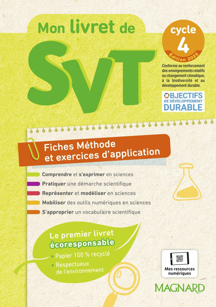 Mon livret de SVT Cycle 4 (2022) - Rebecca Gaudenti - MAGNARD