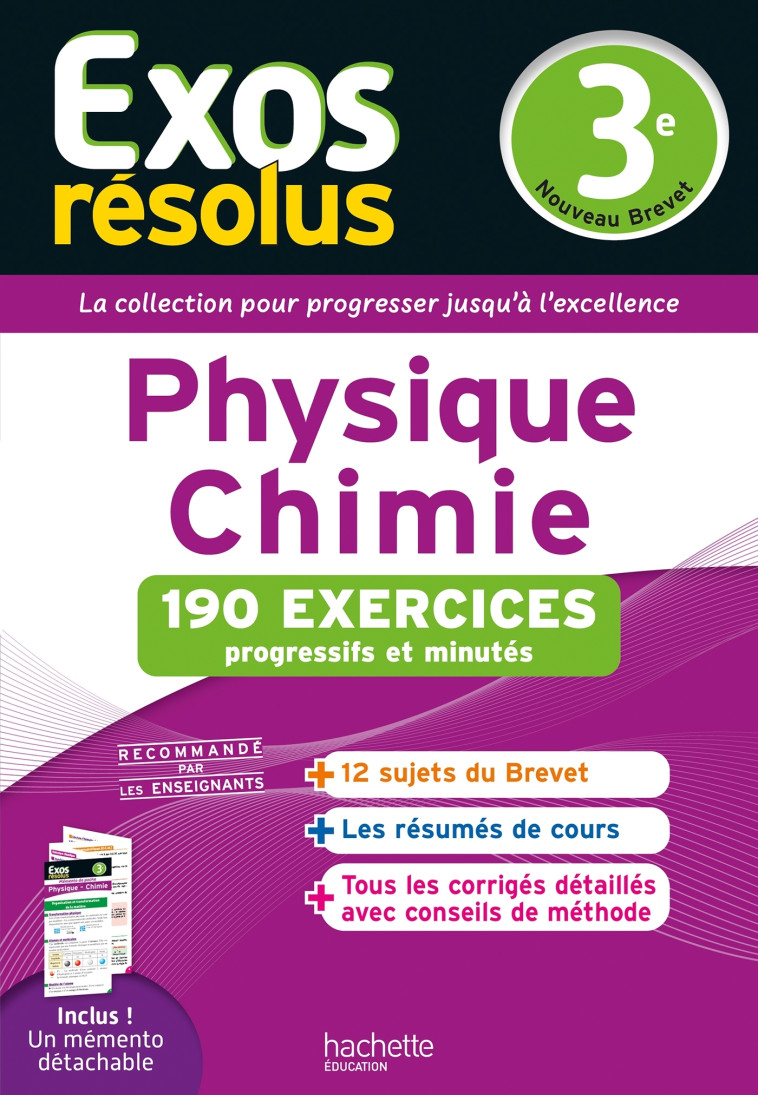 Exos résolus - Physique-Chimie 3e - DESSAINT/VAN ELSEN - HACHETTE EDUC