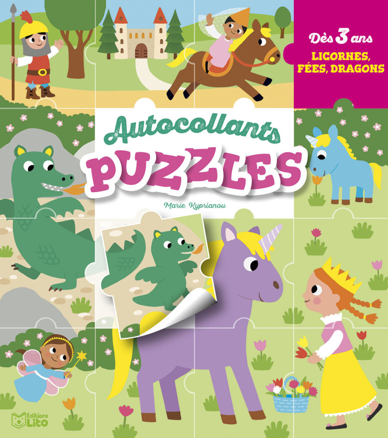 AUTOC. PUZZLES - LICORNES FEES - KYPRIANOU MARIE - LITO