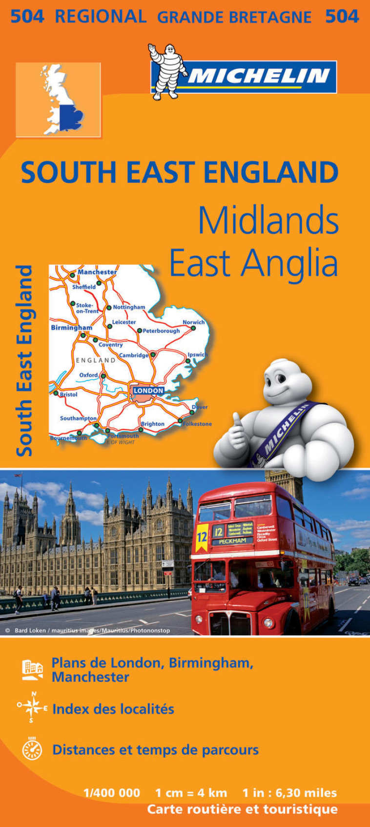 Carte Régionale South East England, Midlands, East Anglia - XXX - MICHELIN