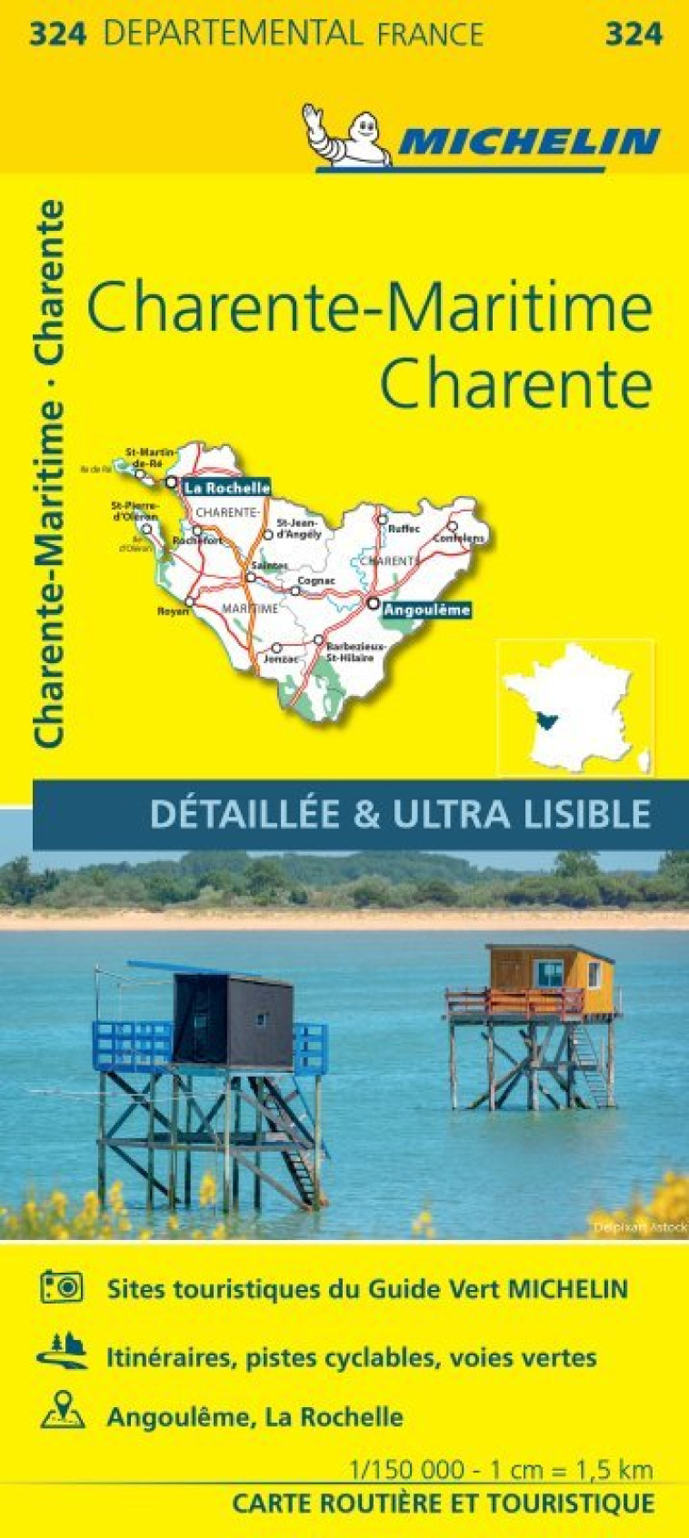 Carte Départementale Charente-Maritime, Charente - XXX - MICHELIN