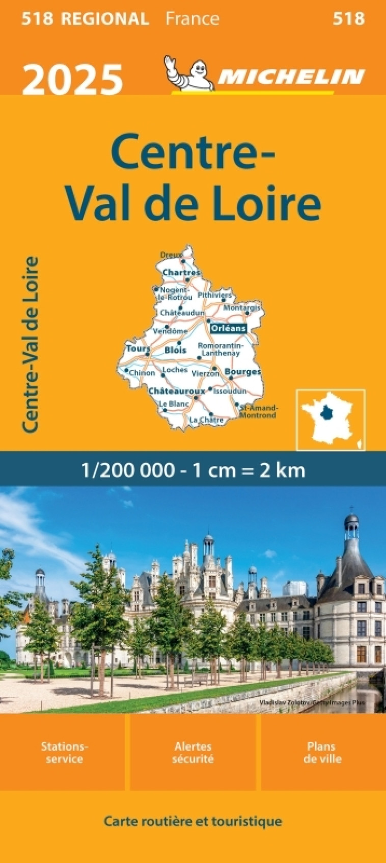 Carte Régionale Centre - Val de Loire 2025 - XXX - MICHELIN