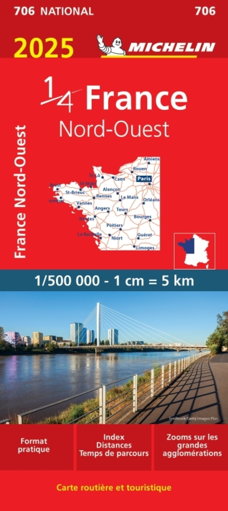 Carte Nationale France Nord-Ouest 2025 - XXX - MICHELIN