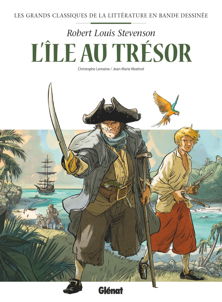 L'Île au trésor en BD - Robert Louis Stevenson, Christophe Lemoine, Jean-Marie Woehrel - GLENAT