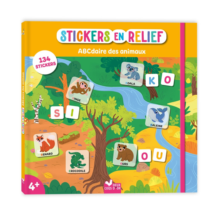 Stickers épais Mon premier ABCdaire animaux - Clémentine Guivarc'h - DEUX COQS D OR