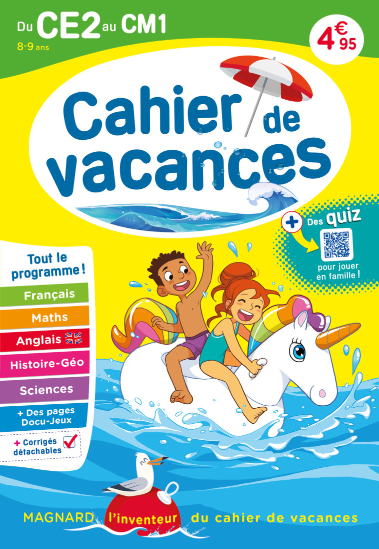 Cahier de vacances 2024, du CE2 vers le CM1 8-9 ans - XXX - MAGNARD