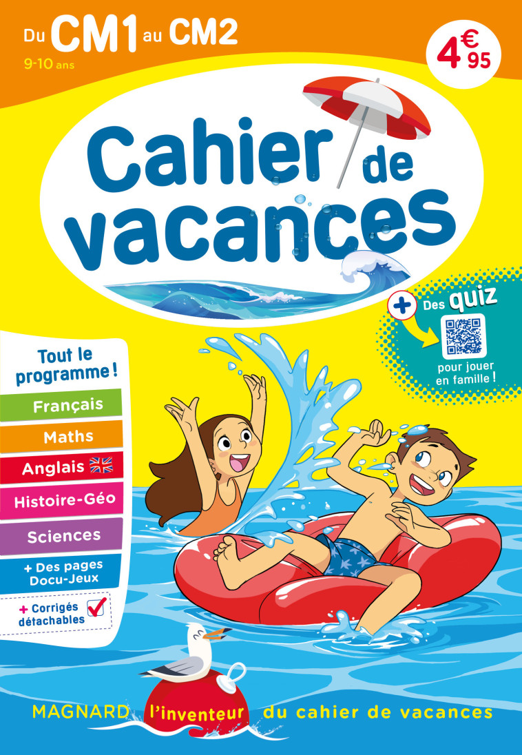 Cahier de vacances 2024, du CM1 vers le CM2 9-10 ans - Bernard Semenadisse, Alain Charles, Bernard Semenadisse, Alain Charles - MAGNARD