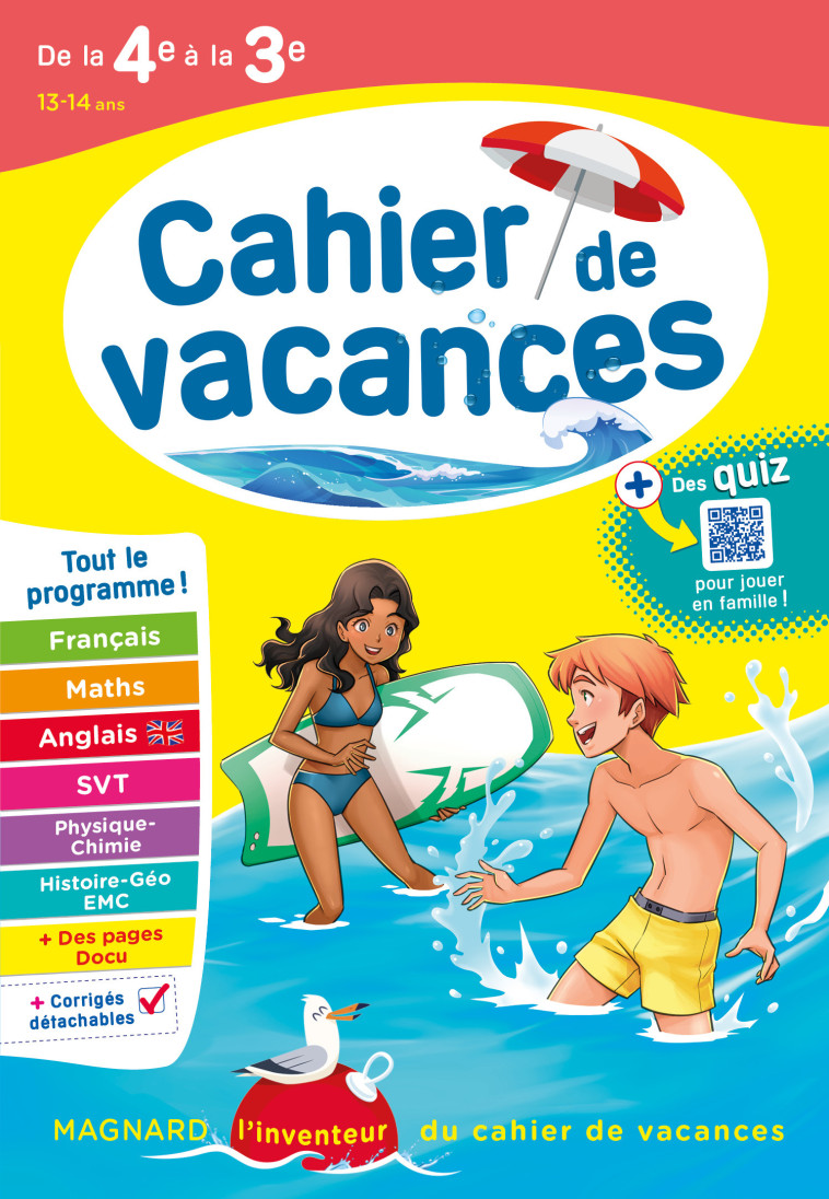 Cahier de vacances 2024, de la 4e vers la 3e - Patrick Rasset, Jean-Dominique Picchiottino, Louise Eisenstein, Nadine Daboval, Cécile Pellissier, Catherine Mazaud-Aujard, Patrick Rasset, Jean-Dominique Picchiottino, Louise Eisenstein, Nadine Daboval, Céci