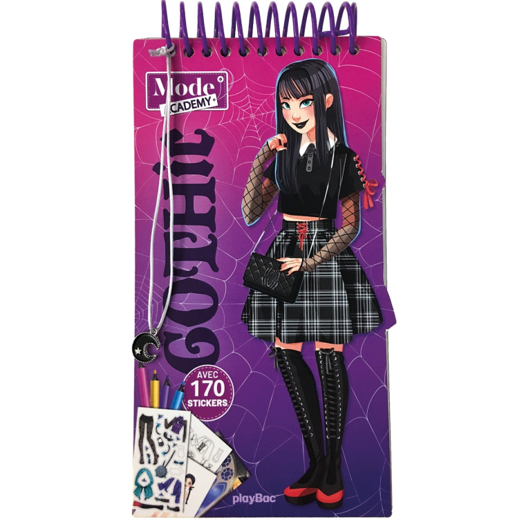 Carnet créatif Mode Academy Gothic (avec un bracelet) - Shiilia Shiilia,  Shiilia - PLAY BAC