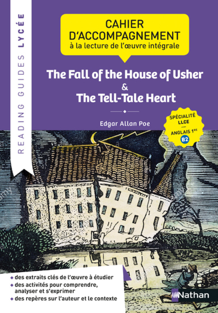 Reading guide - The Fall of the House of Usher and The Tell-Tale Heart - Cyril Dowling - NATHAN