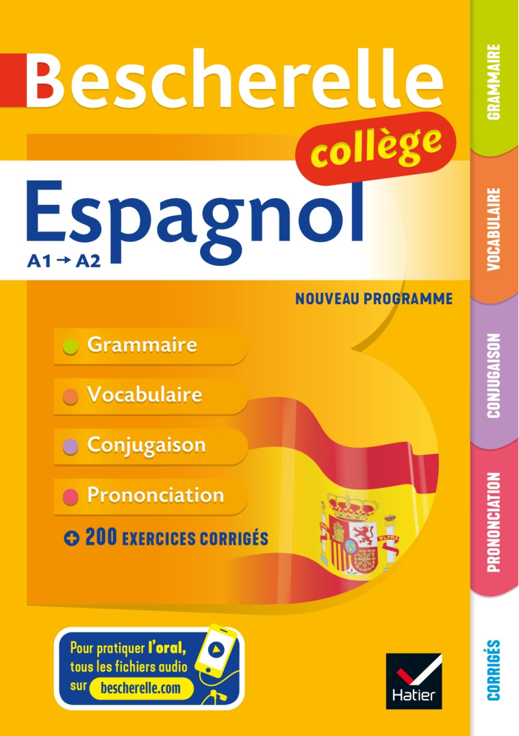 Bescherelle collège - Espagnol  (6e, 5e, 4e, 3e) - Monica Castillo Lluch, Jean-Baptiste Crespeau, Marta Lopez-Izquierdo - HATIER