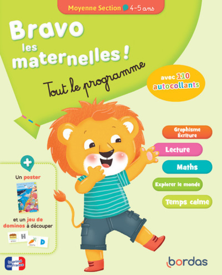 Bravo les maternelles - Tout le programme - Moyenne section 4-5 ANS - Christophe Paul, Sophie Stepien, Mélanie Combes, Cécile Hudrisier, Christophe Paul, Sophie Stepien, Mélanie Combes, Cécile Hudrisier - BORDAS