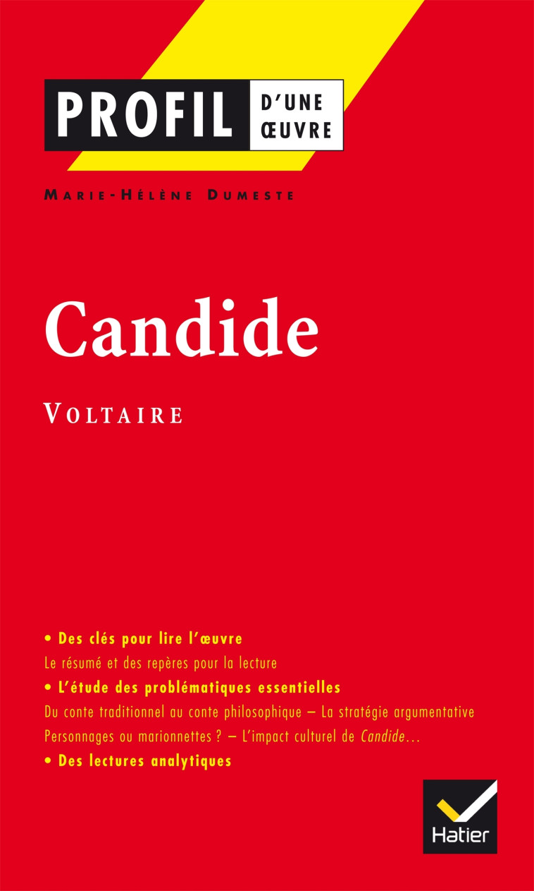 Profil - Voltaire : Candide ou l'optimisme - Marie-Hélène Dumeste, Georges Decote, Voltaire Voltaire - HATIER