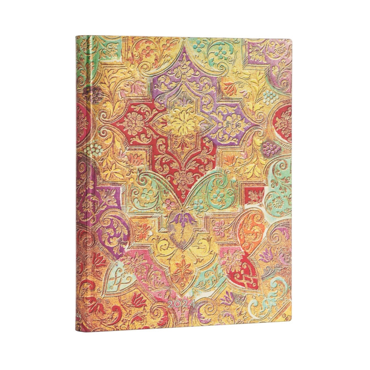 AGENDA 2024 BAVARIAN WILD FLOWER ULTRA 1 JOUR PAGE - FF0638-1 - PAPERBLANKS