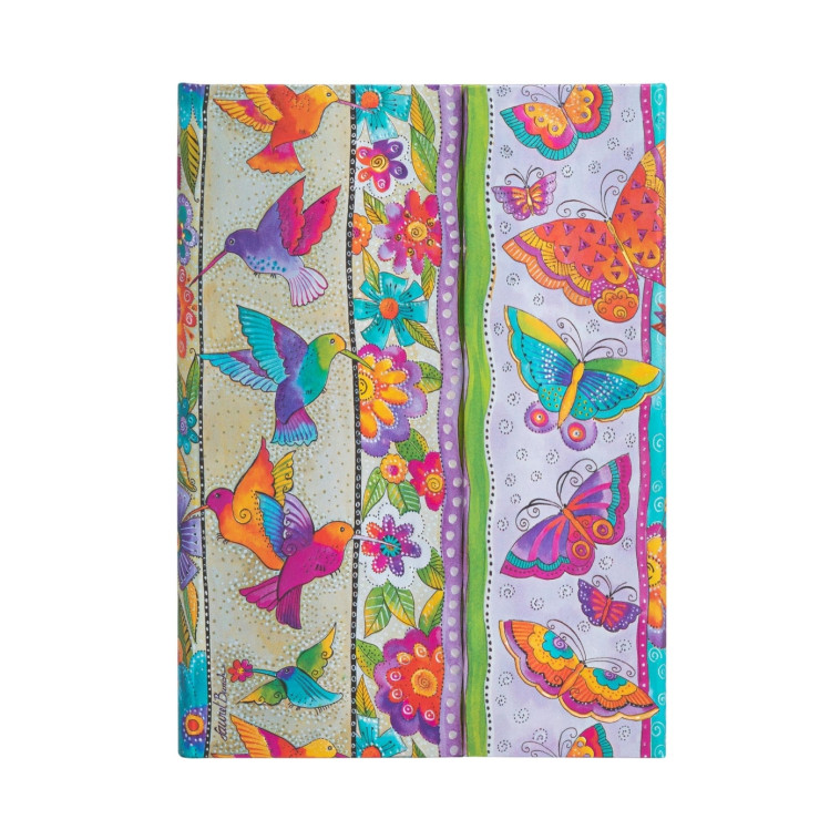 CARNET COLIBRIS ET PAPILLONS MIDI PAGES BLANCHES -  - PAPERBLANKS