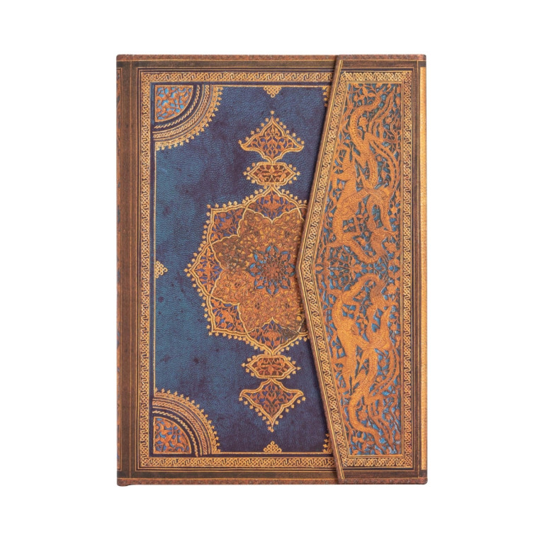 CARNET SAFAVID INDIGO MIDI PAGES BLANCHES -  - PAPERBLANKS