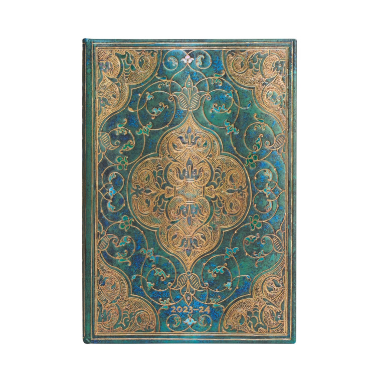 AGENDA 2023-24 CHRONIQUES TURQUOISE MIDI 1 SEM SUR 2 PAGES HOR -  - PAPERBLANKS