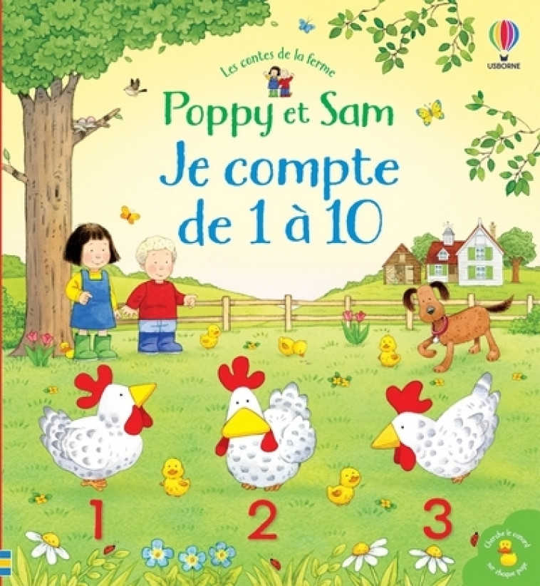 JE COMPTE DE 1 A 10 - POPPY ET SAM - TAPLIN/TAYLOR-KIELTY - USBORNE