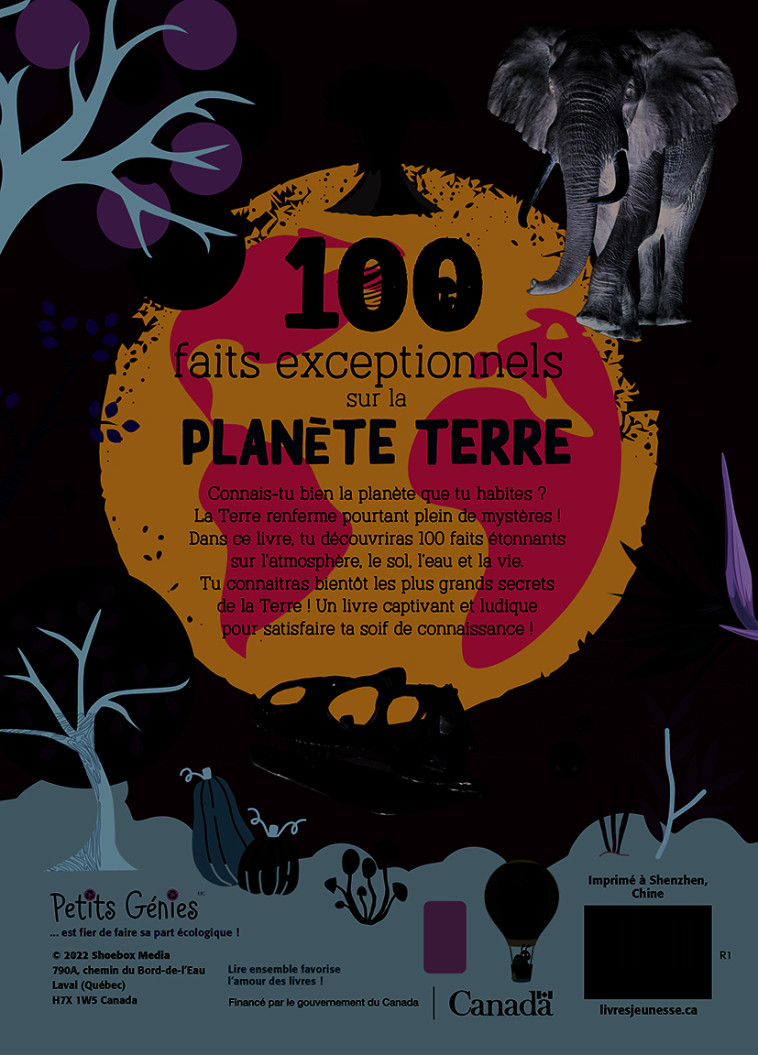 100 FAITS EXCEPTIONNELS SUR LA PLANETE TERRE - FORTIN MATHIEU - PETITS GENIES