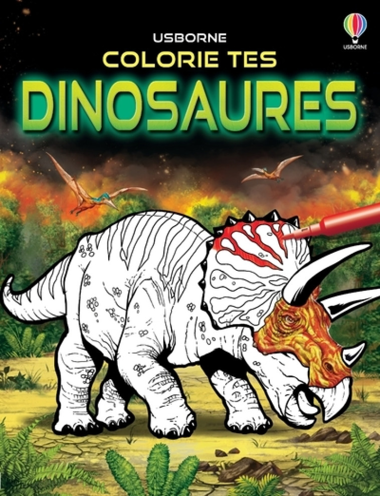 COLORIE TES DINOSAURES - SMITH/GONG STUDIOS - USBORNE