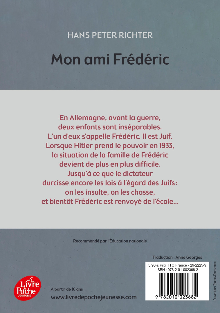 MON AMI FREDERIC - RICHTER/EHRETSMANN - POCHE JEUNESSE