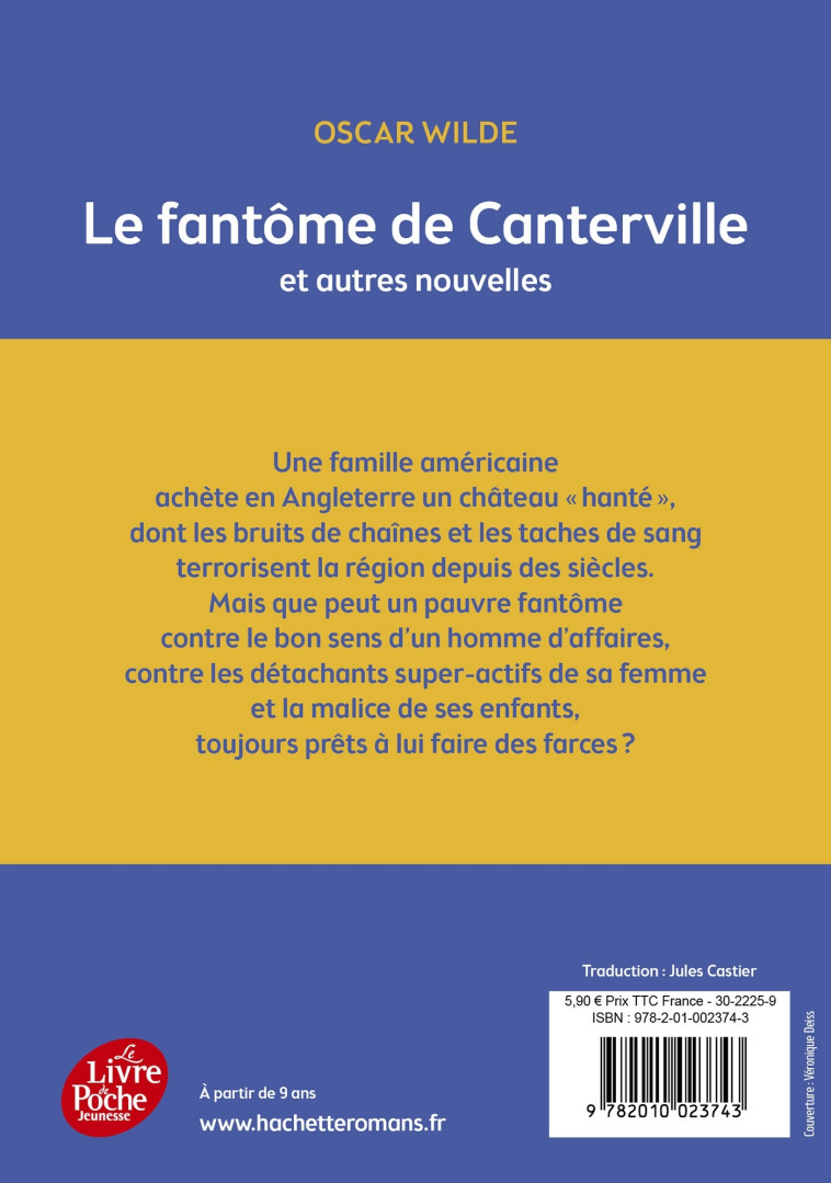 LE FANTOME DE CANTERVILLE ET AUTRES CONTES - WILDE/DEISS - POCHE JEUNESSE