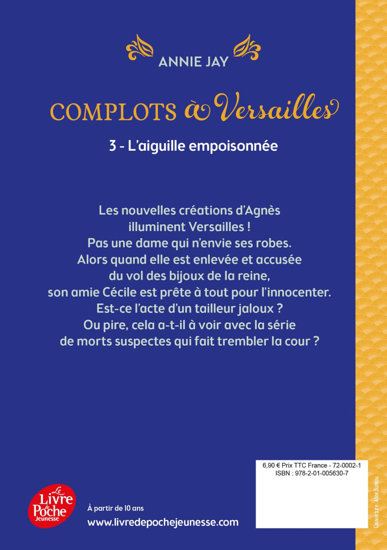 L'AIGUILLE EMPOISONNEE - JAY ANNIE - POCHE JEUNESSE