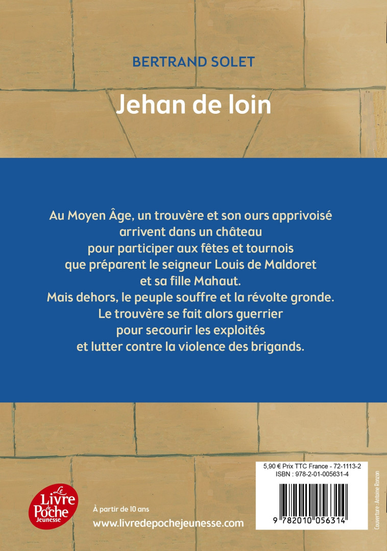 JEHAN DE LOIN - SOLET/MAGNIN/RONZON - POCHE JEUNESSE