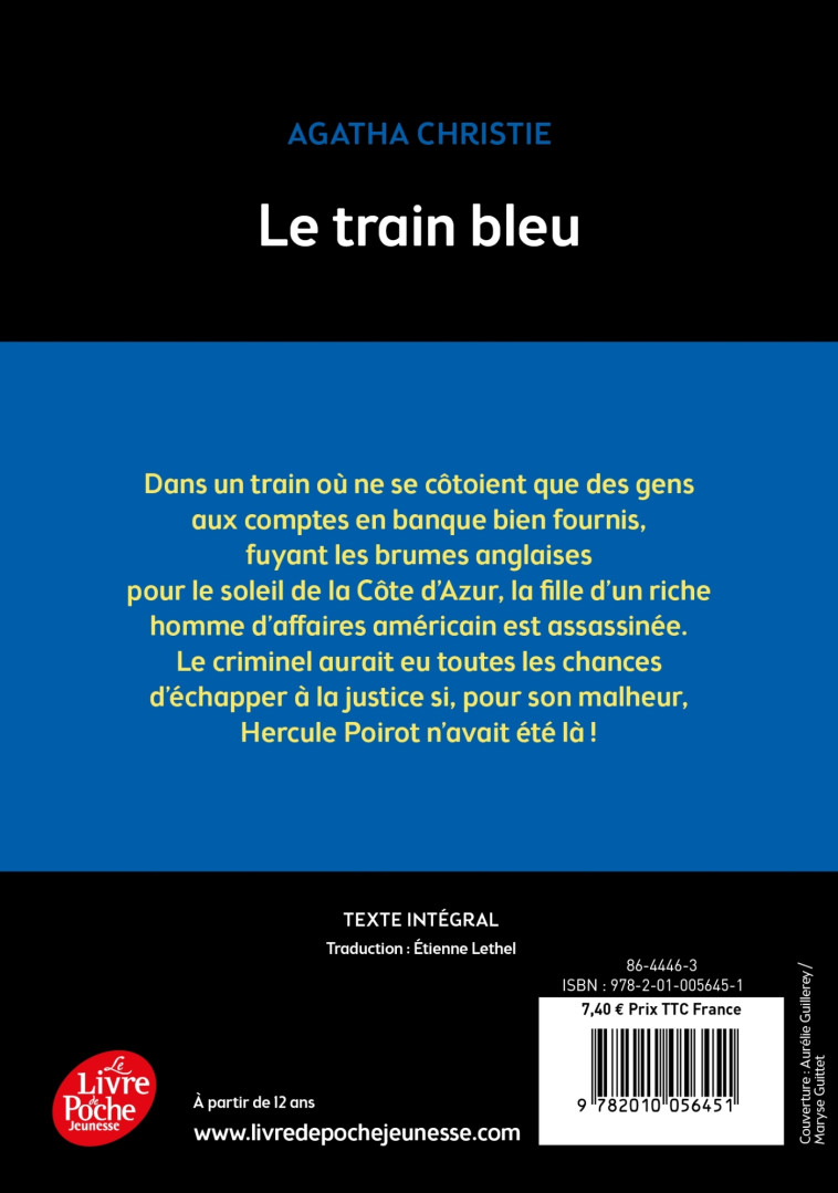 LE TRAIN BLEU - CHRISTIE/BOLL - POCHE JEUNESSE