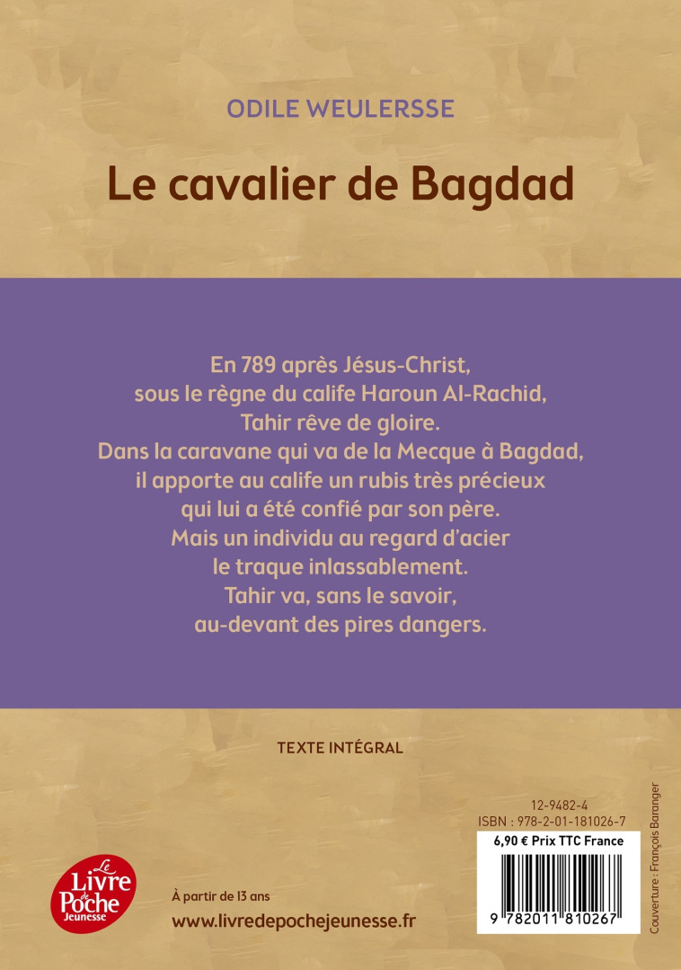 LE CAVALIER DE BAGDAD - WEULERSSE/BEAUJARD - POCHE JEUNESSE