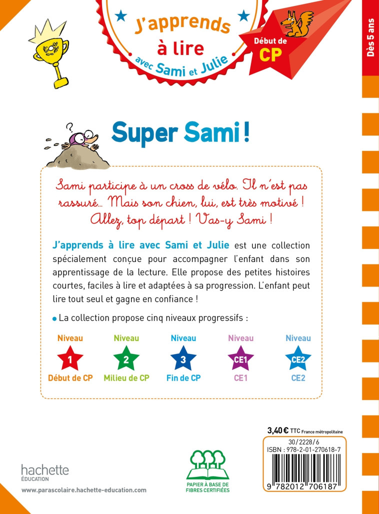 SUPER SAMI DEBUT DE CP - BONTE/LESBRE - HACHETTE EDUC