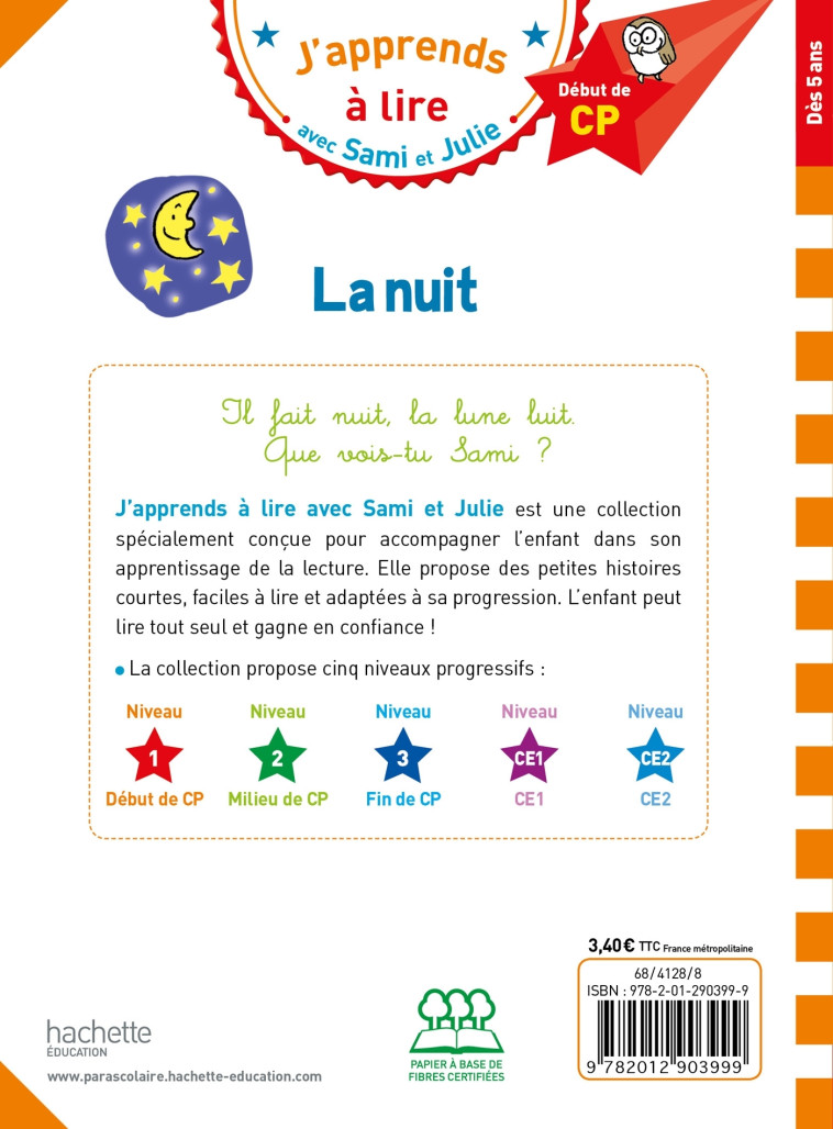 LA NUIT NIVEAU 1 - MASSONAUD/BONTE - HACHETTE EDUC