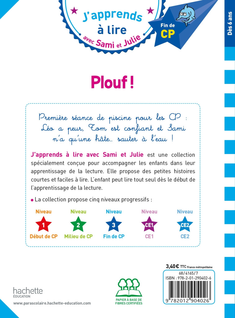 PLOUF ! CP NIVEAU 3 - LESBRE/BONTE - HACHETTE EDUC