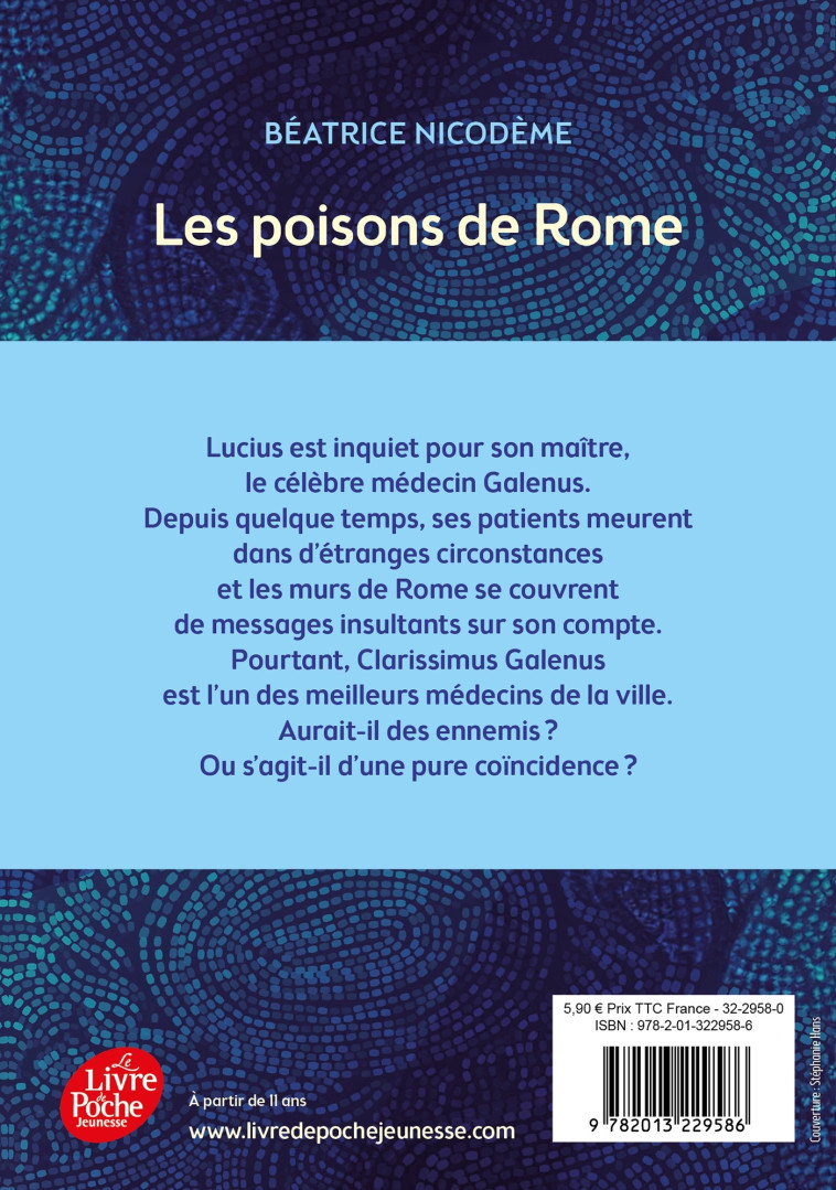 LES POISONS DE ROME - NICODEME BEATRICE - POCHE JEUNESSE