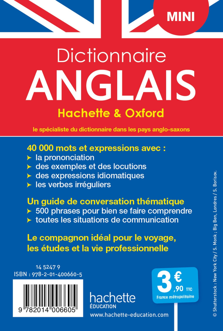 DICTIONNAIRE HACHETTE MINI ANGLAIS - XXX - HACHETTE EDUC