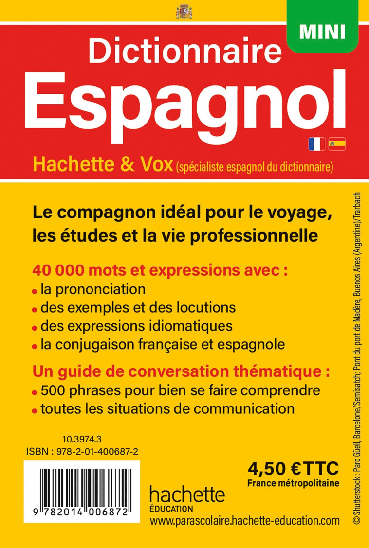 DICTIONNAIRE HACHETTE MINI ESPAGNOL - COLLECTIF - HACHETTE EDUC