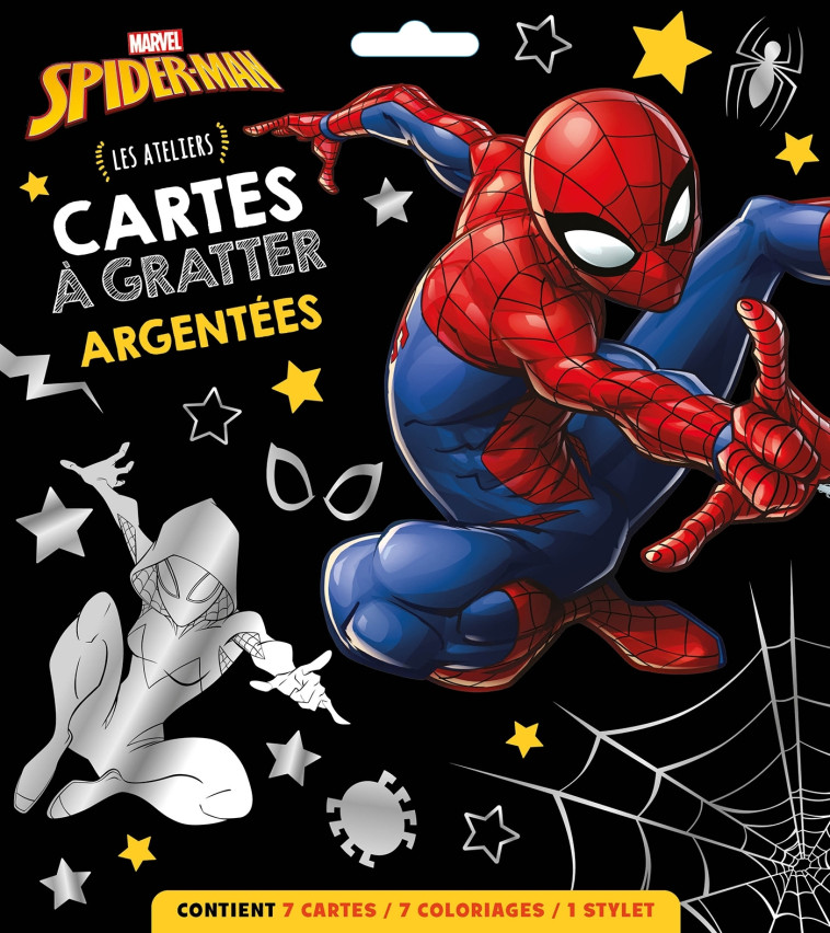 SPIDER-MAN CARTES A GRATTER ARGENTEES - XXX - DISNEY HACHETTE