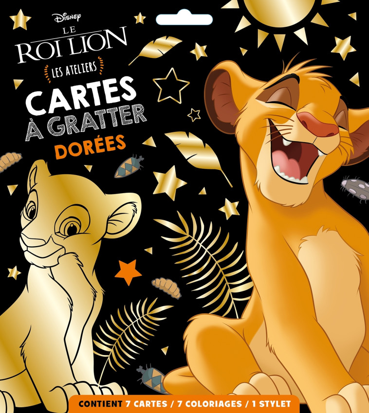 CARTES A GRATTER DOREES LE ROI LION - XXX - DISNEY HACHETTE