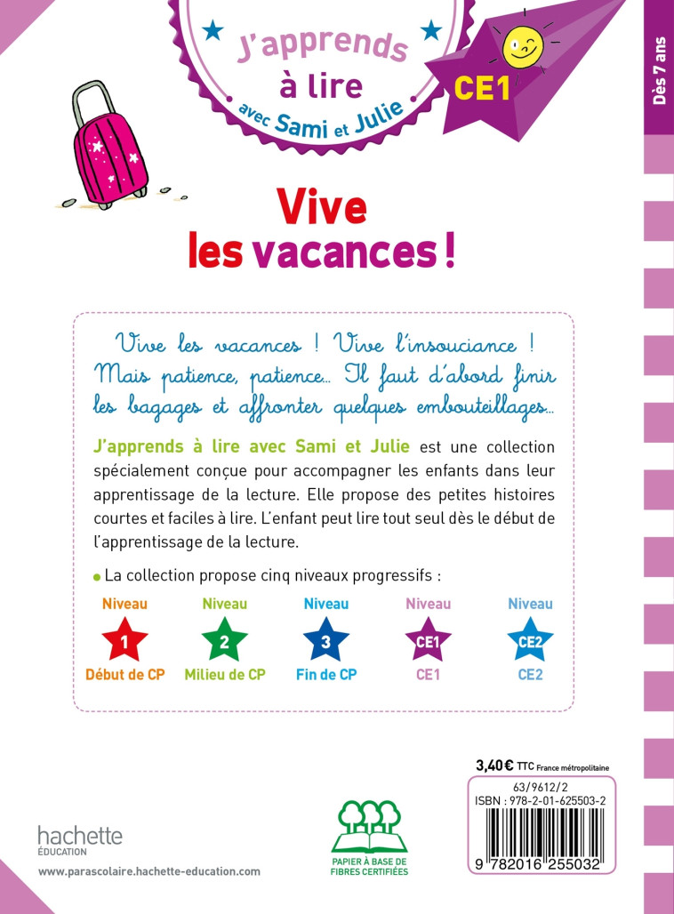 VIVE LES VACANCES ! CE1 - MASSONAUD/BONTE - HACHETTE EDUC