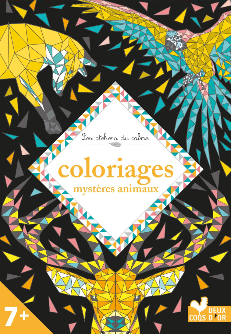 COLORIAGES MYSTERES ANIMAUX - SILEO/KUCIA - DEUX COQS D OR