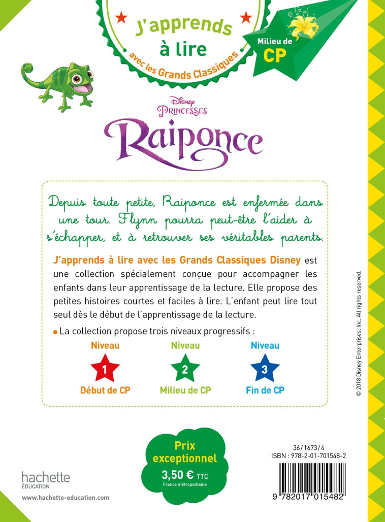 RAIPONCE CP NIVEAU 2 - XXX - HACHETTE EDUC