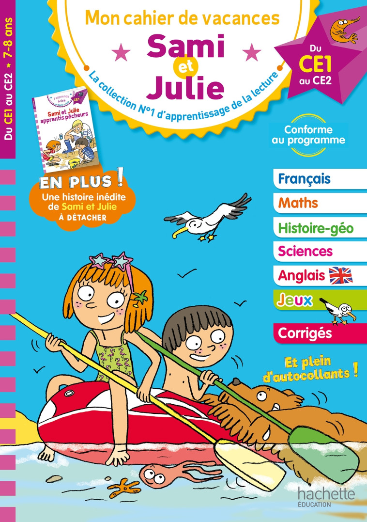 CAHIER DE VACANCES SAMI ET JULIE DU CE1 AU CE2 - NEUMAYER/RAZET/BONTE - HACHETTE EDUC