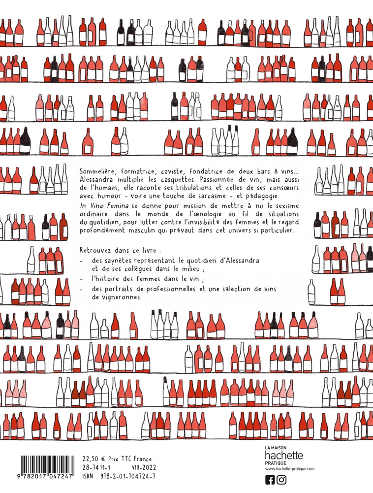 IN VINO FEMINA - LES TRIBULATIONS D'UNE FEMME DANS LE MONDE DU VIN - FOTTORINO ALESSANDRA - HACHETTE PRAT